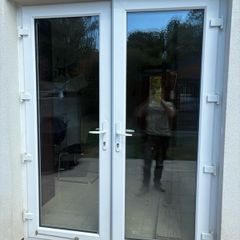 Glass back door