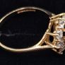 Vintage 9ct  gold cluster ring Image 7