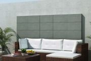 5 Piece Garden Lounge Set with Cushions Poly Rattan Brown (FREE SHIPPING)