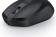 Bluetooth Mouse Wireless, 2.4G + Bluetooth 4.0 Rechargeable Optical Mouse for Desktop/Laptop/Tablet/ and Windows/MacOS/Linux/iOS/iPad OS (13.1 or later), Black