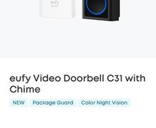 Eufy C31camera doorbell