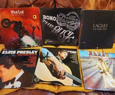 Vinyl Records U2, Johnny Cash, Eagles, Elvis (Bono Sealed)