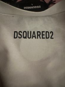 dsquared2 tshirt white one and black both brand new