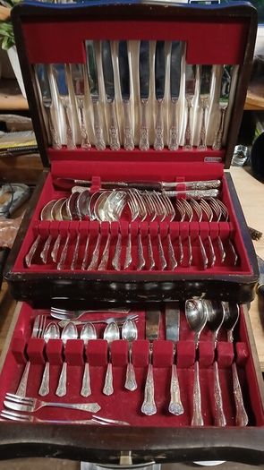 vintage newbridge silver cutlery set