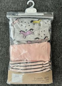 Next Pretty Vest 3 Pk (NEW) Age 9-10