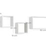 New Set of 3 White Floating Wall Shelves - FREE P&P Image 5