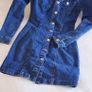 Denim Mini Dress - Size 6 Image 7