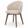 Aura Upholstered Dining Armchair Cremona Fabric & Custom Legs Image 10