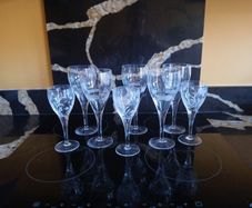crystal wine glasses