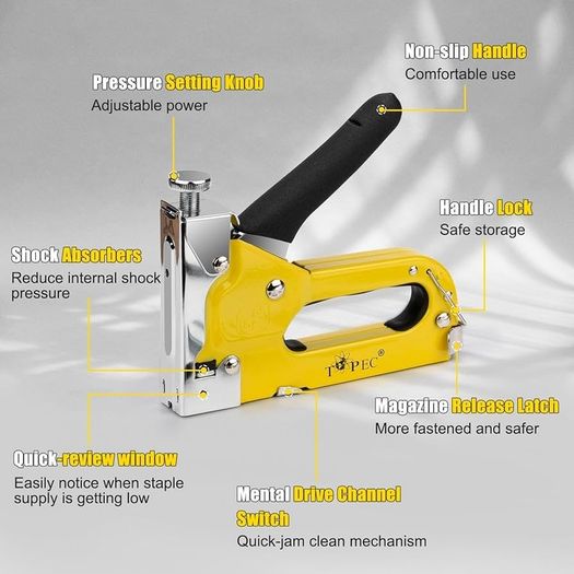 TOPEC yellow metal staple gun
