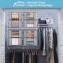 Large Capacity Clothes Storage Bags 6 Pack, Storage Boxes With Lids, Reinforced Handle Moving Boxes, Storage Box, Wardrobe Organiser for Duvet Bedding Clothing, Bedroom Underbed Storage Image 5
