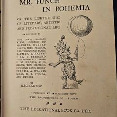 Mr Punch In Bohemia. 156 Illustrations First Edition 1920 Hardback In Fair Condition.  See Photos For Same.