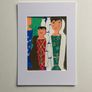 Original drawing original art Peg dolls Figurative artcontemporary Irish Art abstract painting Image 4