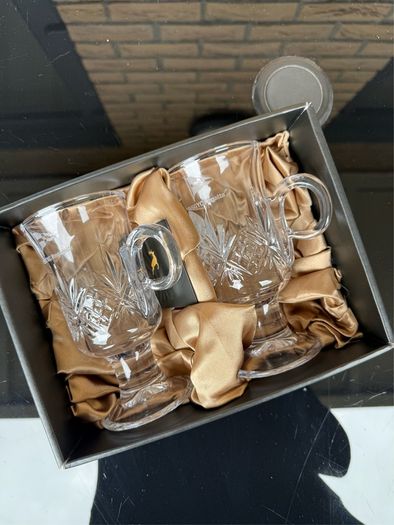 Killarney Crystal Trinity Irish Coffee Set of 2