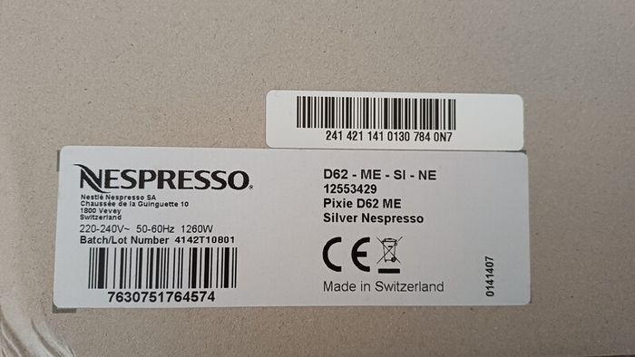 Nespresso Pixie Coffee Machine - Brand New