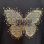 Girl's Black Sparkle Long Sleeve Top | Size 3-4 years Image 5