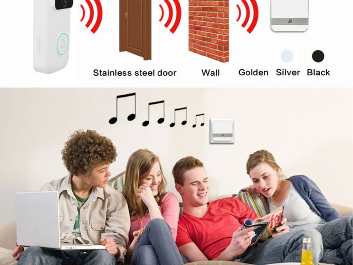 New Smart HD Video WiFi Intercom PIR Motion Sensor Door Bell Camera