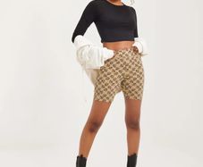 Von Dutch Monogram Cycling Shorts