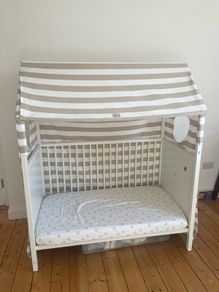 Stokke home cot & toddler bed 0-5yo with tent cover