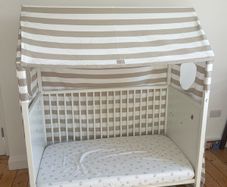 Stokke home cot & toddler bed 0-5yo with tent cover