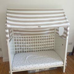 Stokke home cot & toddler bed 0-6yo with tent cover