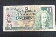 One Pound banknote from Bank of Scotland, 1997