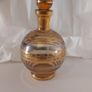 Fabulous Vintage Retro Mid-Century-Modern Small Pale Pink Glass Decanter with Gold and Silver Gilt Banding Plus Five Liqueur Glasses, Irice, Czechoslovakia Image 6