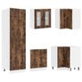 14 Piece Kitchen Cabinet Set Smoked Oak Image 5