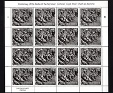 2016 Ireland Centenary of the Battle of the Somme Commemorative Stamp Sheetlet Plate 1A Mint Never Hinged (MNH)