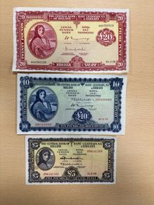 Three Lady Lavery Banknotes