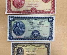 Three Lady Lavery Banknotes