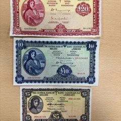 Three Lady Lavery Banknotes