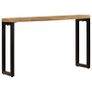 Console Table 120x35x76 cm Solid Mango Wood and Steel Image 3
