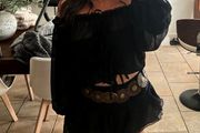 Amazing Leather Look Belt - adjustable size + matching earrings available
