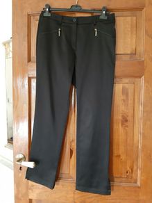 Ladies Black Trousers NEW Eugen Klein Size 38