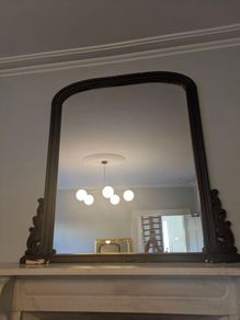 Antique Over Mantle Mirror