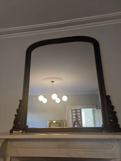 Antique Over Mantle Mirror