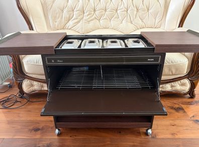 Philips Hostess Trolley Vintage Food Warmer on Wheels