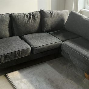 Grey corner sofa l shaped