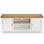 TV Cabinet 120x35x48 cm Solid Oak Wood Image 4