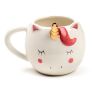 White Enchanted Rainbows Unicorn Ceramic Shaped Mug Image 2