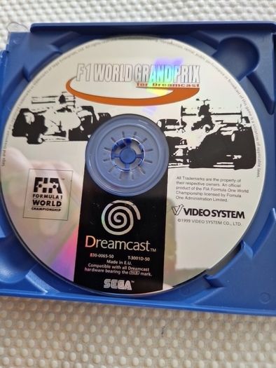 F1 World Grand Prix For Dreamcast Sega Games Original