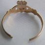 Vintage 9ct Yellow Gold 375  Claddagh Ring adjustable size 0,93g Image 9