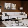 Grey Fabric Corner + 2 Seater Sofa Image 5