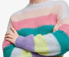 Maje Meussa Striped Knitted Jumper