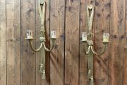 ON SALE ! Was 395 Now 330 !! Beautiful Pair of Large French Wall Lights