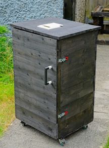 Custom Handmade Wooden Cold Smoker, On Wheels (Pellet & Wood Chips)
