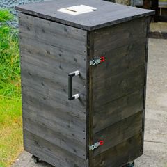 Custom Handmade Wooden Cold Smoker, On Wheels (Pellet & Wood Chips)