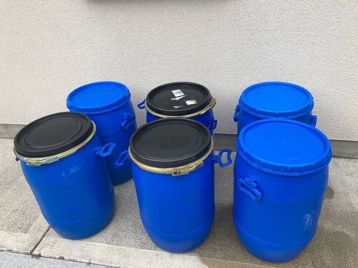 Blue barrel- blue drums