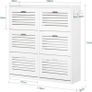 XL shoe storage Stylish & Functional Shoe Cabinet with 6 Flaps Image 2
